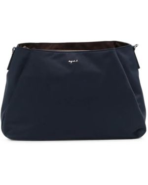 agnès b. Origami Shoulder Bag - Blue