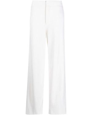 NELLS NELSON Wide-Leg Knitted Pants - White