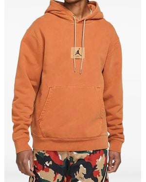 Nike Logo-Patch Hoodie - Orange