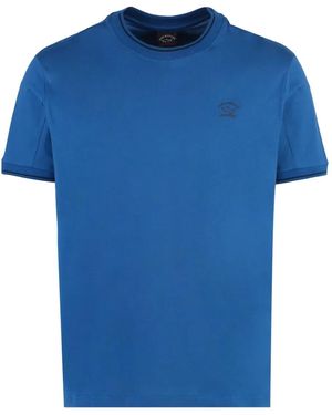 Paul & Shark ロゴ Tシャツ - ブルー