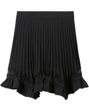 Claudie Pierlot Falda acampanada plisada - Negro
