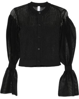 CFCL Pleated Cardigan - Black