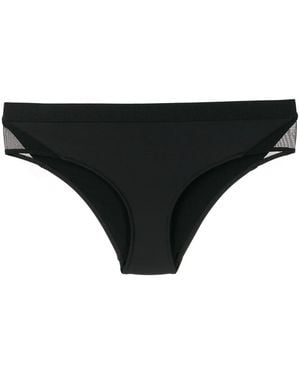 Stella McCartney Sheer-Panel Bikini Bottoms - Black