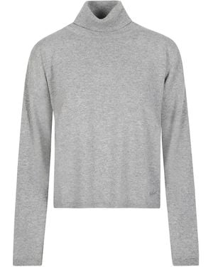 Woolrich Roll-Neck Wool Jumper - Grey