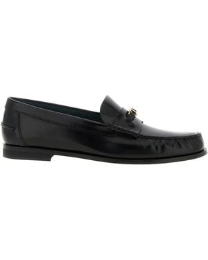 Tod's Hardware-leather Loafers - Black