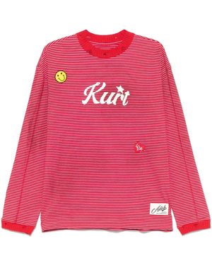 ANDERSSON BELL Kurt ストライプ Tシャツ - ピンク