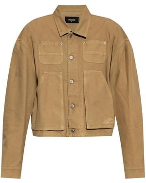DSquared² Cotton Jacket - Natural