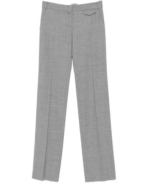 Ermanno Scervino Pantalones De Vestir Rectos - Gris