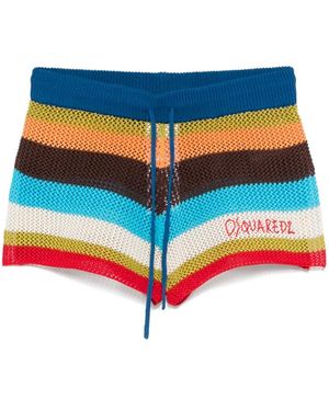 DSquared² ニット ショートパンツ - ブルー