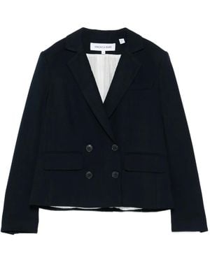 Veronica Beard Kona Double-Breasted Blazer - Blue