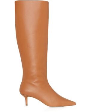 SMILING SHOES Sira Pointed Boots - Brown