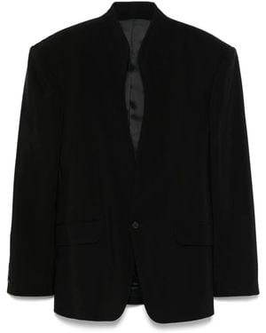 Mugler Jacke Aus Twill - Schwarz