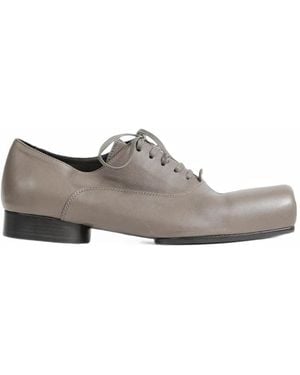 Uma Wang Ballet Derby Leather Shoes - Grey