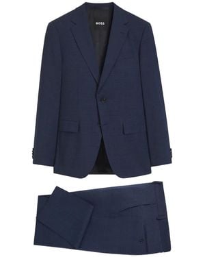 BOSS Slim-Fit Wool Suit - Blue