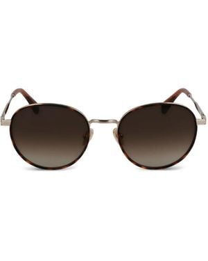 Paul Smith Metal Round-Frame Sunglasses - Brown