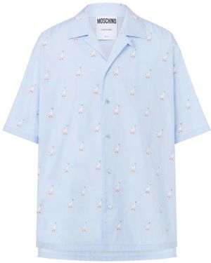 Moschino Duck-Print Shirt - Blue