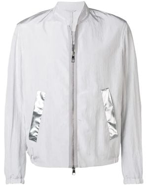 Neil Barrett Bomberjacke mit eingefassten Taschen - Grau
