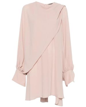Gianluca Capannolo Robe Courte Amina À Design Drapé - Pink