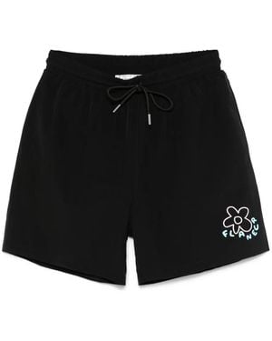 flâneur Blossom Swim Shorts - Black