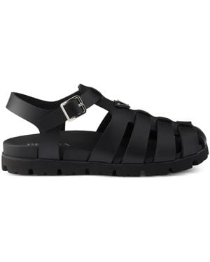 Prada Soft Print Sandals For - Black
