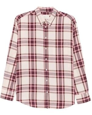 GANT Checked Flannel Shirt - Red