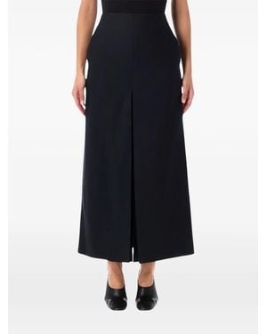 AURALEE Front-Slit Skirt - Black