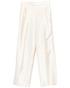 Sandro Straight Pants - White