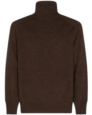 Malo Roll-Neck Cashmere Jumper - Brown