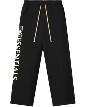Fear Of God Mlb Logo-Print Track Trousers - Black