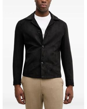 Sisley Buttoned Shirt Jacket - Black