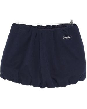DUNST Bubble-Hem Gathered Mini Skirt - Blue