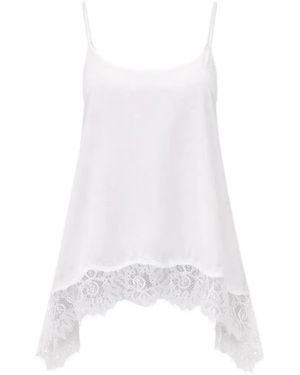 STAUD Chloe Lace-Detail Top - White