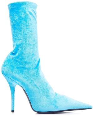 Balenciaga Botines de terciopelo - Azul