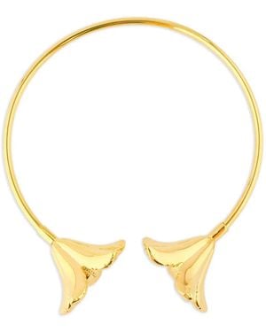 Marni Choker Con Dettaglio Floreale - Metallizzato