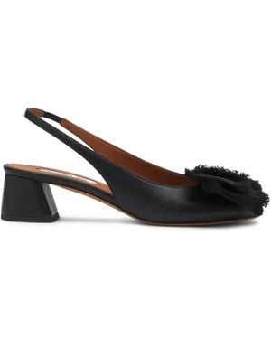Lanvin Leather Court Shoes - Black