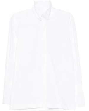 Thelatest Camisa Edith Con Cuello Alto - Blanco