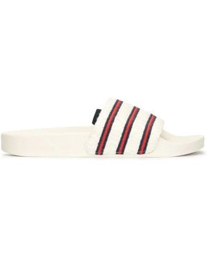adidas Adilette Cable-Knit Slides - White