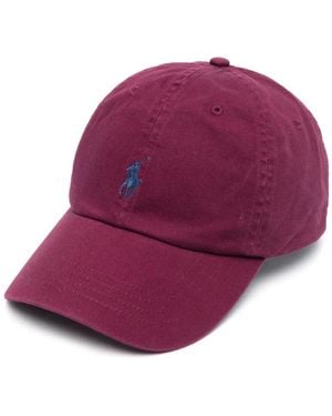 Polo Ralph Lauren Logo-Embroidered Baseball Cap - Purple