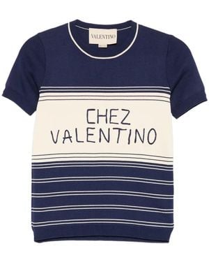 Valentino Garavani Cotton Jumper - Blue