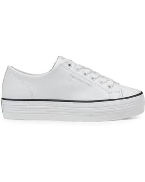 Calvin Klein Platform Low-Top Sneakers - White