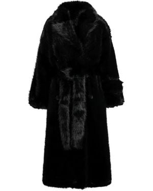 BB COUTURE Jackie Faux-Fur Coat - Black