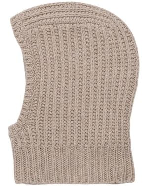 A.P.C. Alix Ribbed-Knit Balaclava - Gray
