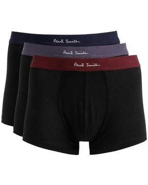 Paul Smith Logo-Waistband Boxers (Pack Of Three) - Black