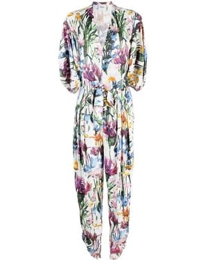 Stella McCartney Floral Jumpsuit - White