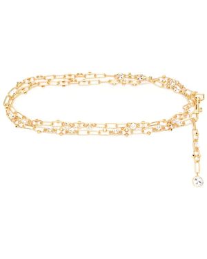 【ALESSANDRA RICH】チェーンベルト Alessandra Rich Floral Detail Chain-link Belt | italist