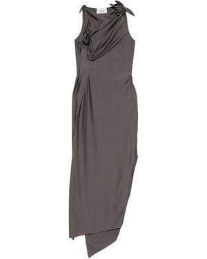 Coperni Midi-Jurk Met Geknoopt Detail - Grijs