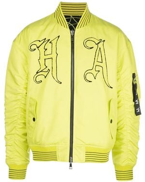 Haculla Venom Reversible Bomber Jacket - Yellow