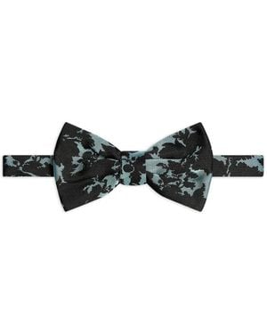 Dries Van Noten Silk Bow Tie - White
