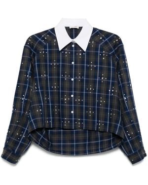 Sandro Checked Shirt - Blue