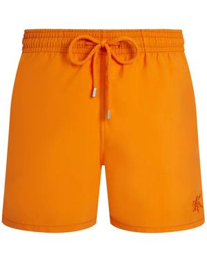 Vilebrequin Water-Reactive Octopus-Print Swim Shorts - Orange
